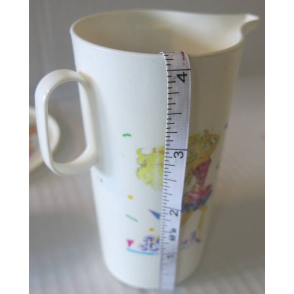 BARBIE Vintage Children's Tea Set 11 Pieces Chilton 1990's Plastic White Toys - Picture 12 of 14